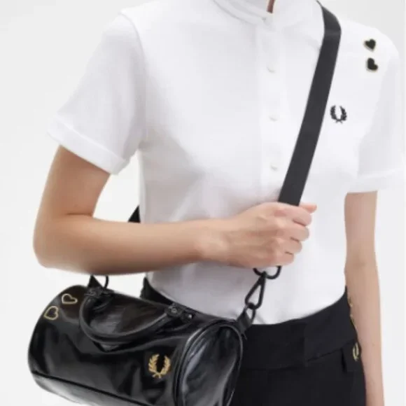 NWT Fred Perry Amy Winehouse Mini Barrel Black - Picture 6 of 12